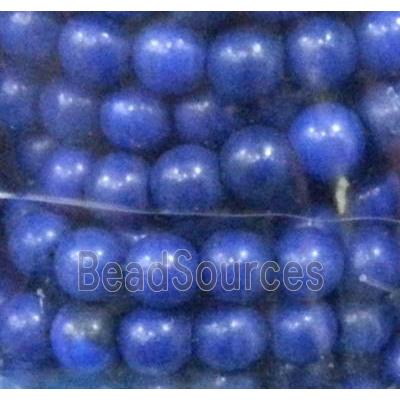 synthetic Turquoise beads, blue, round