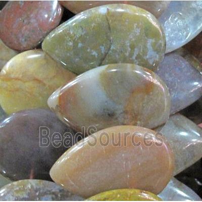 agate beads, teardrop