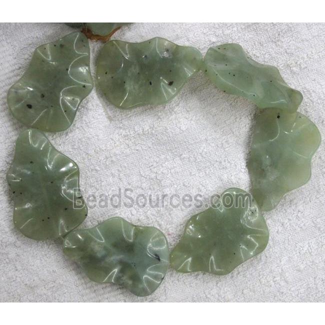 green jasper bead, cucurbit