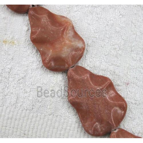 red jasper bead, cucurbit