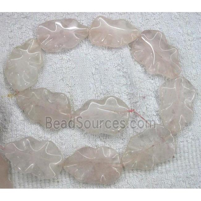 rose quartz bead, cucurbit