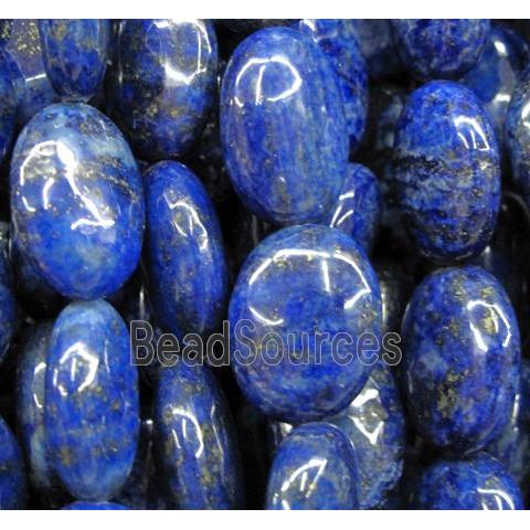 lapis lazuli bead, oval