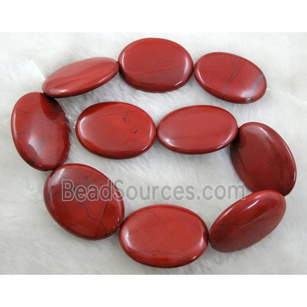 Red Jasper oval beads