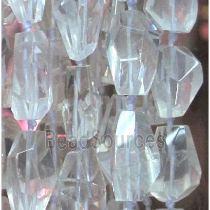 clear quartz bead, freeform