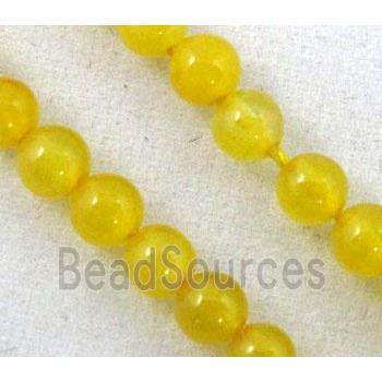 yellow agate beads, tiny, round