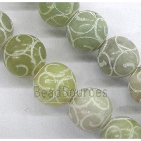 Chinese Jade Beads, round