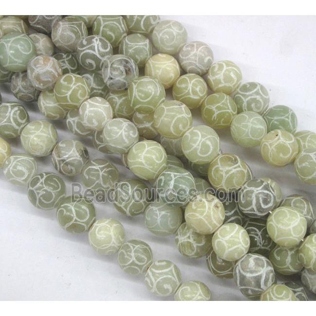 Chinese Jade Beads, round