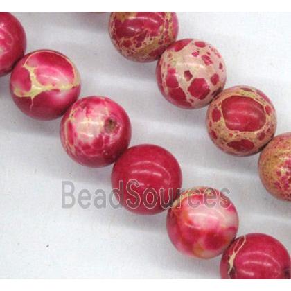 red Sea Sediment Jasper beads, round