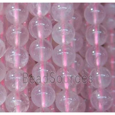 round Malagasy Rose Quartz beads