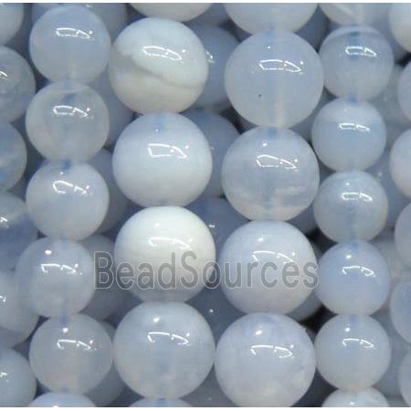 blue chrysoprase beads, round