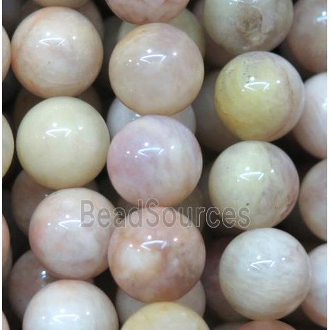 yellow Sunstone beads, round