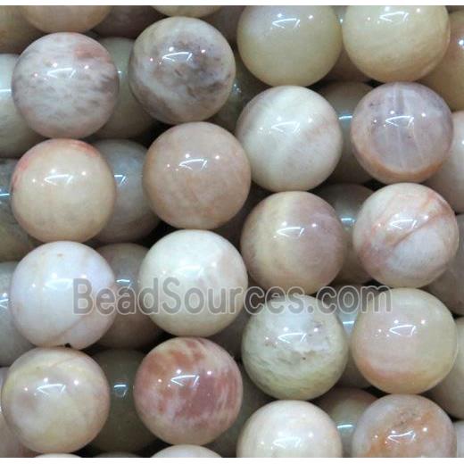 yellow Sunstone beads, round