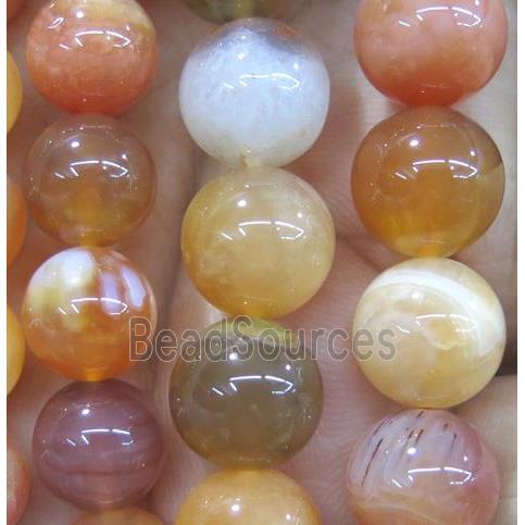 red Carnelian beads, round