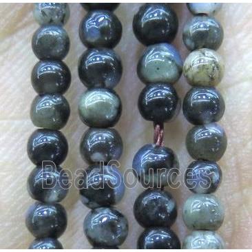 Gray Opal Beads, round, tiny