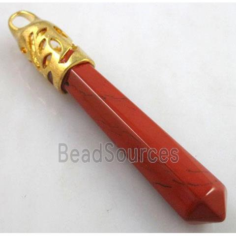 Red Jasper pendant, stick, point