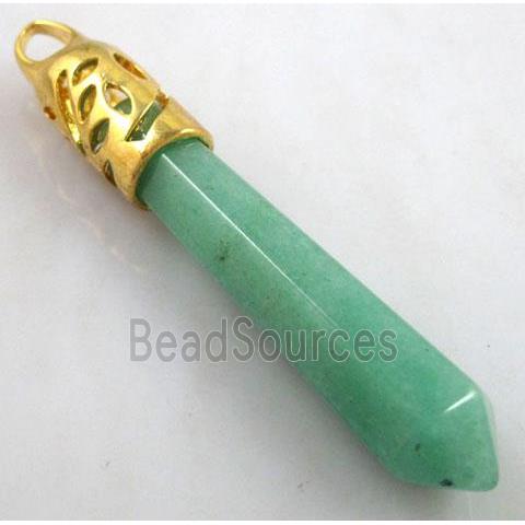 Green Aventurine Stone pendant, stick, point