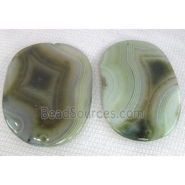 Natural agate stone pendant