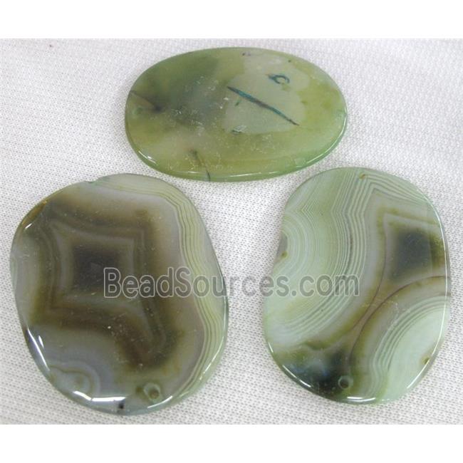 Natural agate stone pendant