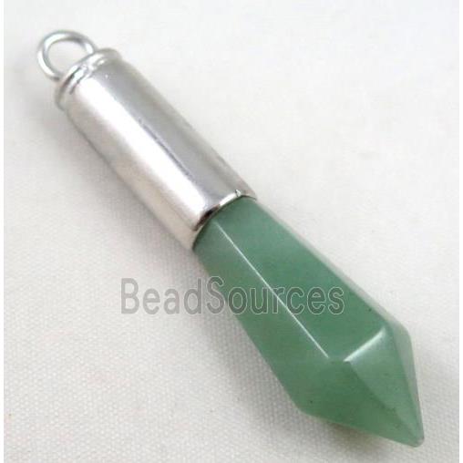 Green Aventurine pendant, bullet