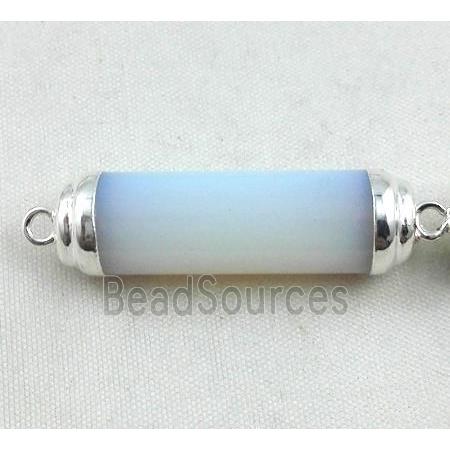 white opalite connector, stick