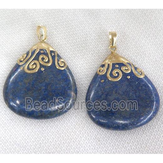 Lapis Lazuli pendant, teardrop