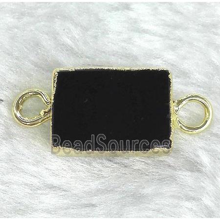 black onyx connector, rectangle