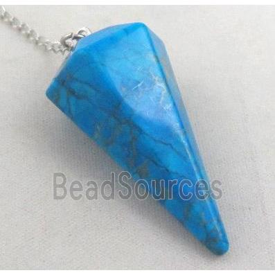 blue turquoise pendulum pendant