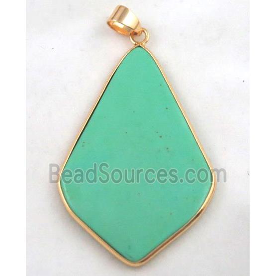 gemstone pendant, colorfast