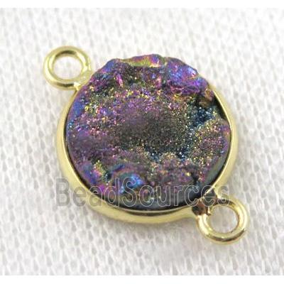 sunagate druzy connector, round