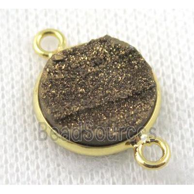 sunagate druzy connector, round