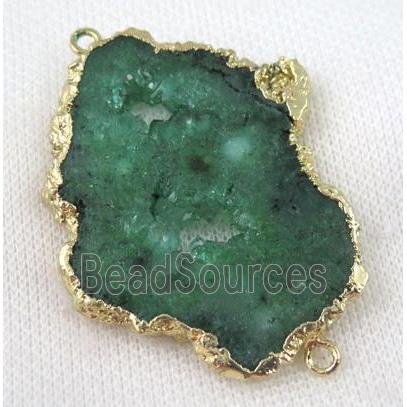 druzy sunagate connector, freeform