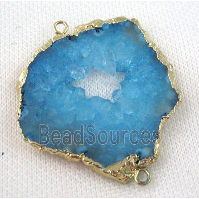 druzy sunagate connector, freeform