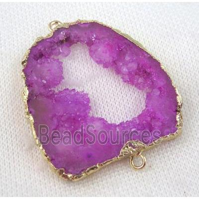 druzy sunagate connector, freeform