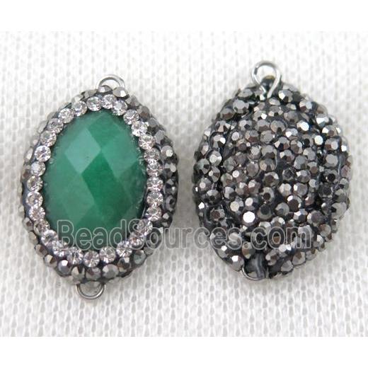 gemstone connector paved rhinestone