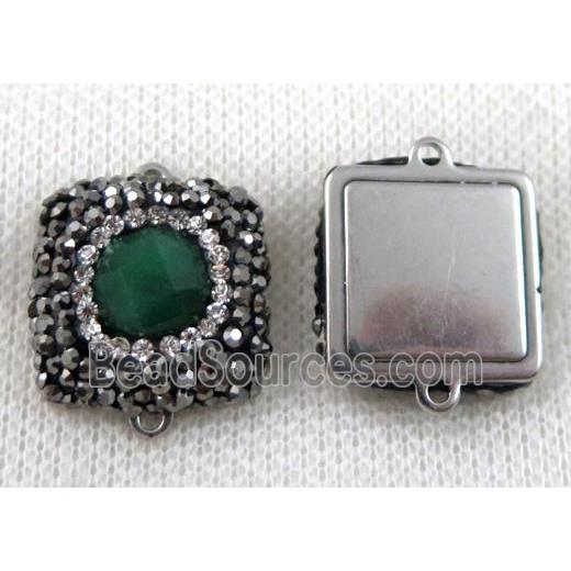 gemstone connector paved rhinestone