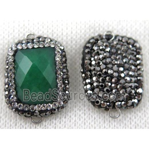 gemstone connector paved rhinestone