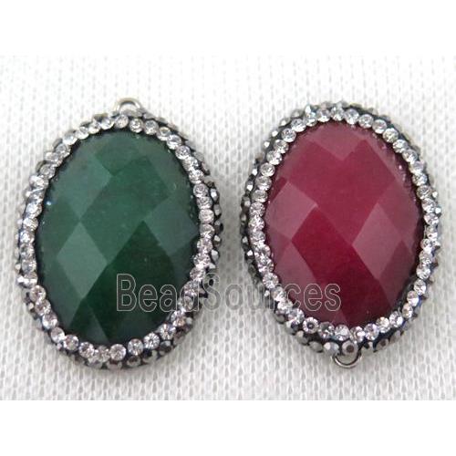 gemstone connector paved rhinestone