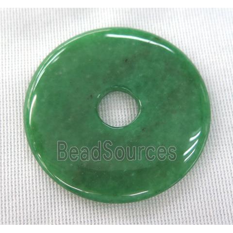 green aventurine donut pendant