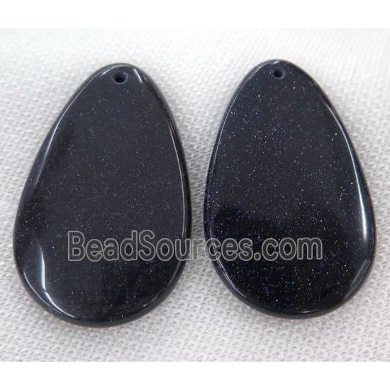 blue sandstone pendant, teardrop