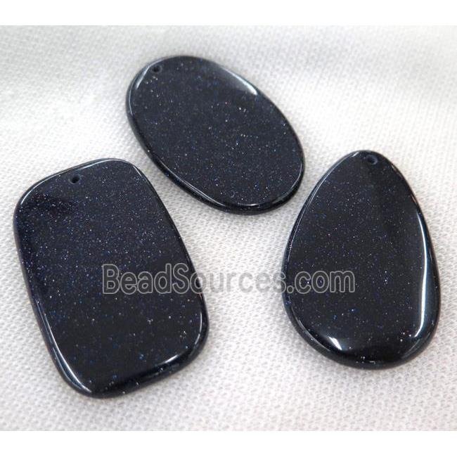 blue sandstone pendant, mix shape