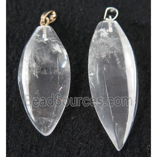 clear quartz pendant