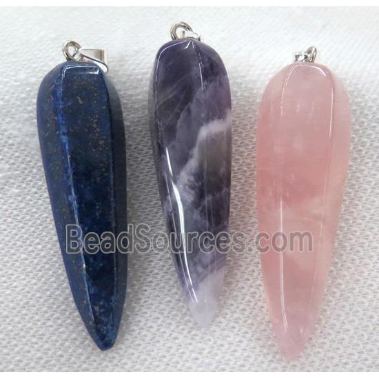 mix gemstone pendulum pendant