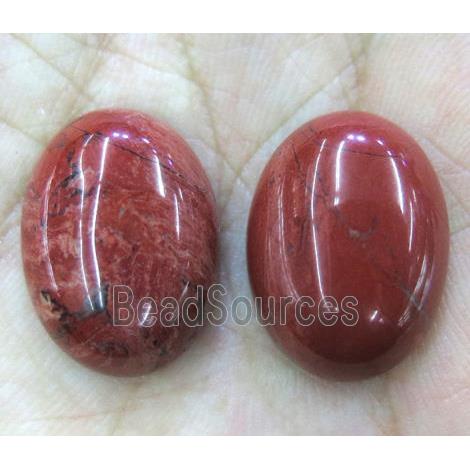 red jasper oval cabochon