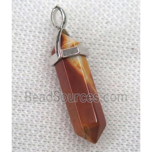 mookaite bullet pendant