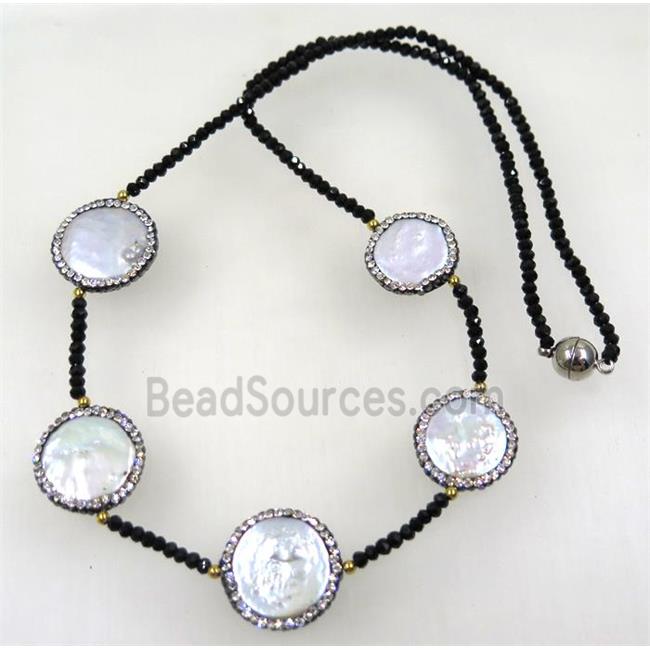 white freshwater pearl necklace