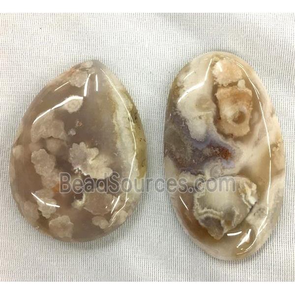 natural Cherry Agate stone pendant, mix shaped