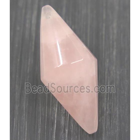 pink Rose Quartz pendulum pendant