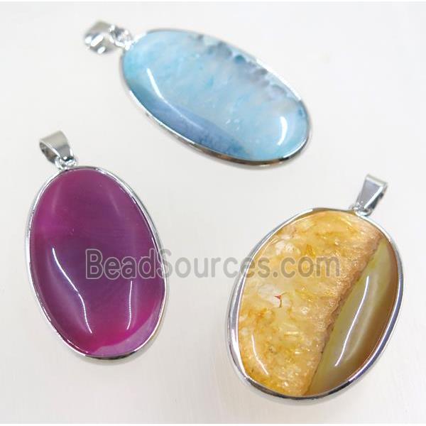 gemstone pendant, freeform