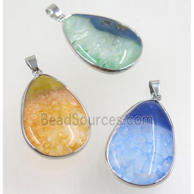 gemstone pendant, freeform