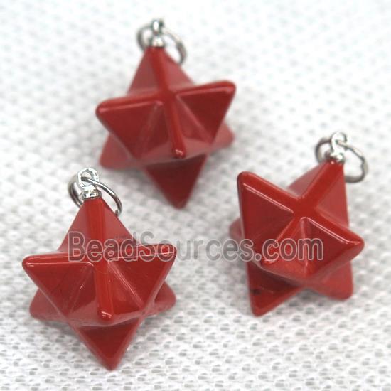 red Jasper pendant, star